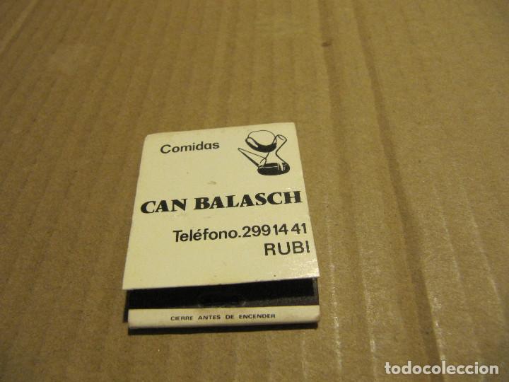 Cajas de cerillas: COMIDAS CAN BALASCH RUBI - Foto 1
