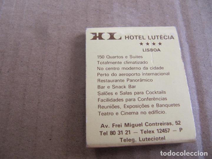 Cajas de cerillas: HOTEL LUTECIA LISBOA - Foto 2