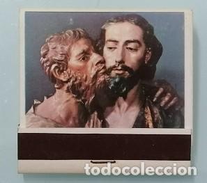 Cajas de cerillas: CARTERITA DE CERILLAS: BESO DE JUDAS POR SALCILLO - SEMANA SANTA, MURCIA - (Fosforera espa&ntilde;ola)