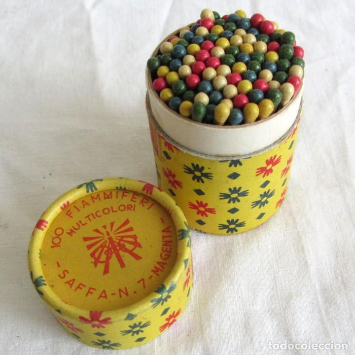Cajas de cerillas: Caja de cerillas Saffa Multicolori, llena - Foto 1