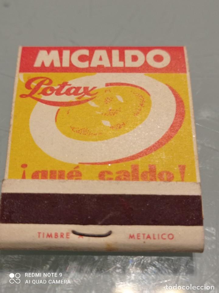 Cajas de cerillas: CAJA DE CERILLAS FLAN y MICALDO de POTAX. - Foto 2