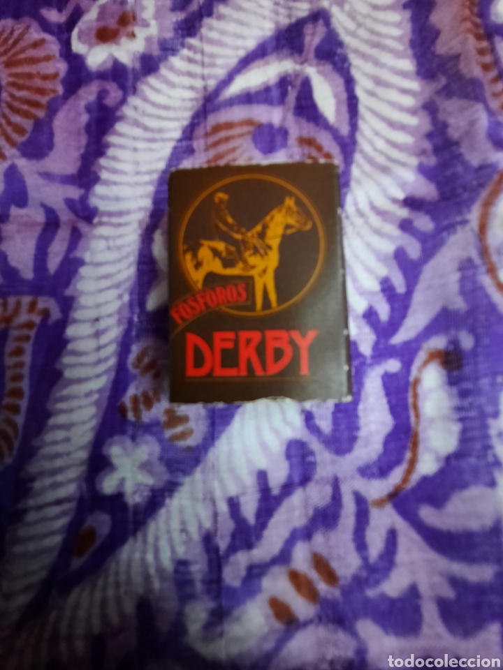 Bo&icirc;tes d'Allumettes: Caja de fosforos Derby fosforera espa&ntilde;ola.