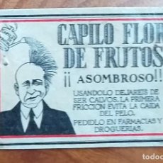 Cajas de Cerillas: CAPILO FLOR DE FRUTOS - ANTIGUO CROMO PUBLICITARIO CAJAS CERILLAS AÑOS 20