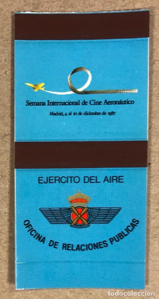 Cajas de Cerillas: TAPAS CERILLAS EJ&Eacute;RCITO DEL AIRE (OFICINA DE RELACIONES P&Uacute;BLICAS)