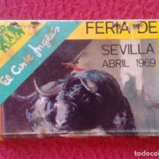 Cajas de Cerillas: ANTIGUA CAJA CERILLAS MATCHBOX BOÎTE D´ALLUMETTES FERIA ABRIL SEVILLA 1969 EL CORTE INGLÉS TOROS VER