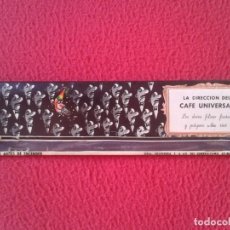 Cajas de Cerillas: ANTIGUA CAJA CERILLAS MATCHBOX BOÎTE D´ALLUMETTES LA DIRECCIÓN DEL CAFÉ UNIVERSAL AÑO 1968 MADRID ?.