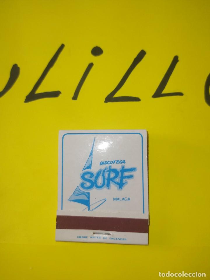 Cajas de cerillas: CAJA DE CERILLAS DISCOTECA SURF M&Aacute;LAGA - Foto 1