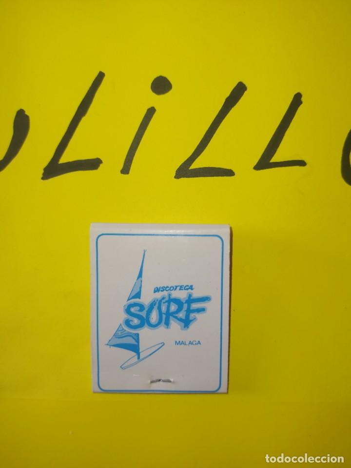 Cajas de cerillas: CAJA DE CERILLAS DISCOTECA SURF M&Aacute;LAGA - Foto 2