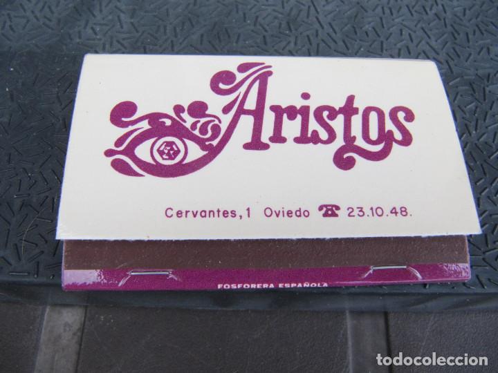 Cajas de cerillas: ARISTOS CERVANTES 1 OVIEDO - Foto 3