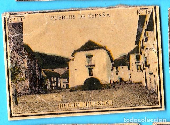 Cajas de Cerillas: FRONTAL DE CAJAS DE CERILLAS S. 10&ordf;. PUEBLOS DE ESPA&Ntilde;A. N&ordm; 18. HECHO, HUESCA.