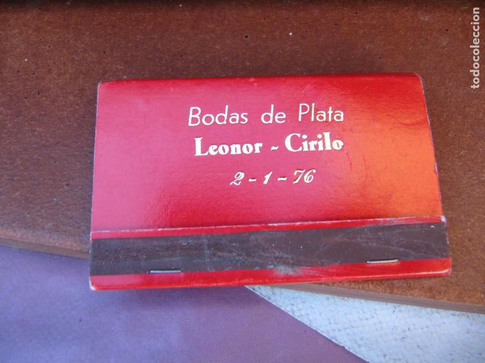 Cajas de cerillas: BODAS DE PLATA LEONOR-CIRILO 2-1-76 - Foto 1