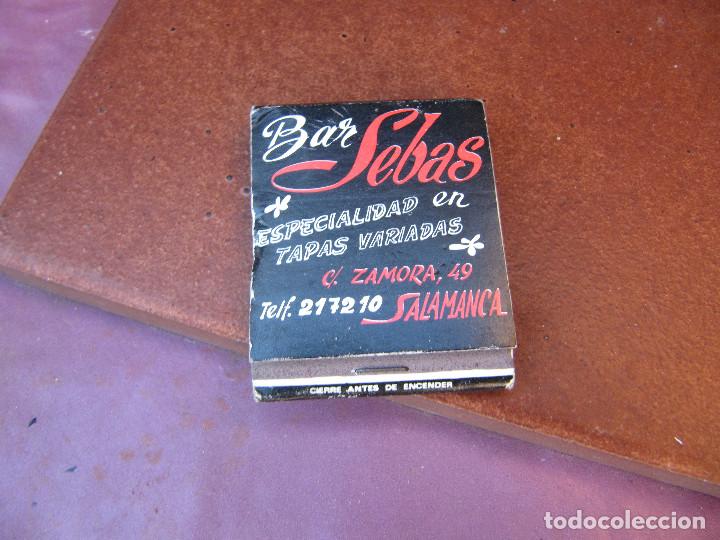Cajas de cerillas: BAR SEBAS ESPECIALIDAD EN TAPAS VARIADAS - Foto 1