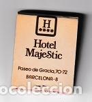 Cajas de Cerillas: CARTERITA DE CERILLAS: HOTEL MAJESTIC Y SCOTCH ELS CÒNSOLS EN BARCELONA - Foto 2 - 302455388
