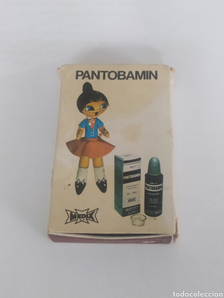 Cajas de Cerillas: CAJA DE CERILLAS GRANDE A&Ntilde;OS 60 - 10x6,5x2cm - PUBLICIDAD MEDIX - MEDICAMENTO PANTOBAMIN