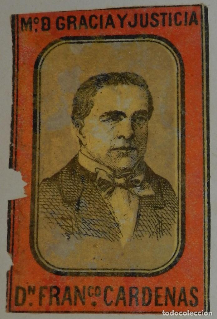 Caixas de F&oacute;sforos: CAJA DE CERILLAS, ENVUELTA, CROMO, FOTOTIPIA, SIGLO XIX. Francisco de C&aacute;rdenas Espejo (Sevilla, 4 de