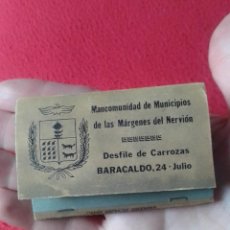 Cajas de Cerillas: CAJA DE CERILLAS MANCOMUNIDAD MUNICIPIOS DE LAS MÁRGENES DEL NERVIÓN BARACALDO... MAJA VESTIDA GOYA.