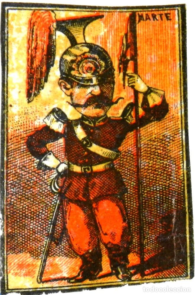 Matchboxes: CAJA DE CERILLAS, ENVUELTA, CROMO, FOTOTIPIA, SIGLO XIX. SATIRICO-POLITICAS, MARTE, MIDE 6 X 4 CMS.