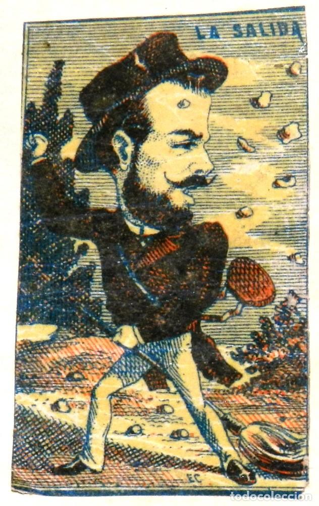 Bo&icirc;tes d'Allumettes: CAJA DE CERILLAS, ENVUELTA, CROMO, FOTOTIPIA, SIGLO XIX. SATIRICO-POLITICAS, AMADEO DE SABOYA, MIDE