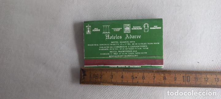 Cajas de Cerillas: ANTIGUA CAJA CERILLAS. fosforos. HOTELES ADARVE. CORDOBA. MEZQUITA. matchbox
