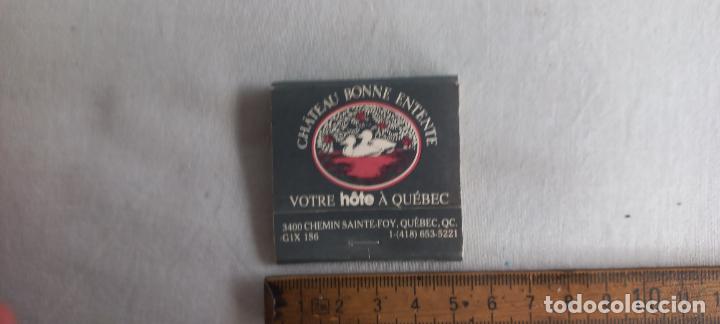 Cajas de Cerillas: ANTIGUA CAJA CERILLAS. FOSFOROS. RESTAURANT LE PAILLEUR QUEBEC CANADA H&Ocirc;TE CHATEAU . matchbox