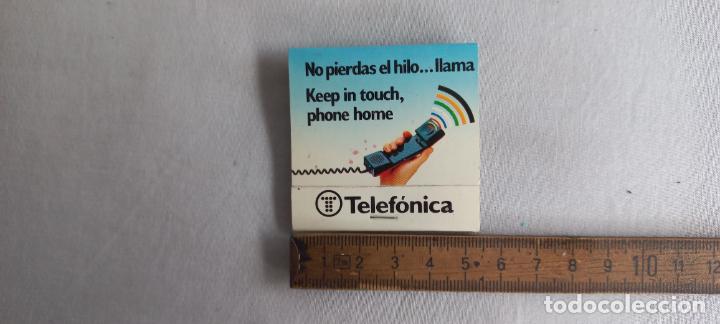 Cajas de Cerillas: ANTIGUA CAJA CERILLAS FOSFOROS TELEFONICA NO PIERDAS EL HILO matchbox