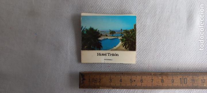 Cajas de Cerillas: ANTIGUA CAJA CERILLAS FOSFOROS hotel triton. INTERHOTEL. matchbox