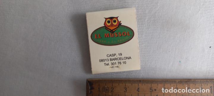 Cajas de Cerillas: ANTIGUA CAJA CERILLAS EL MUSSOL CARNE A LA BRASA. BARCELONA. matchbox