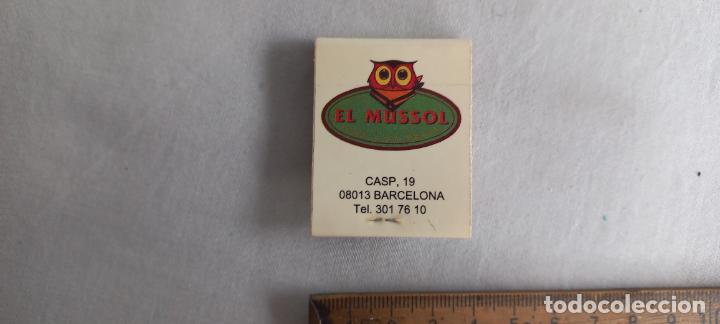 Cajas de Cerillas: ANTIGUA CAJA CERILLAS EL MUSSOL CARNE A LA BRASA. BARCELONA. matchbox