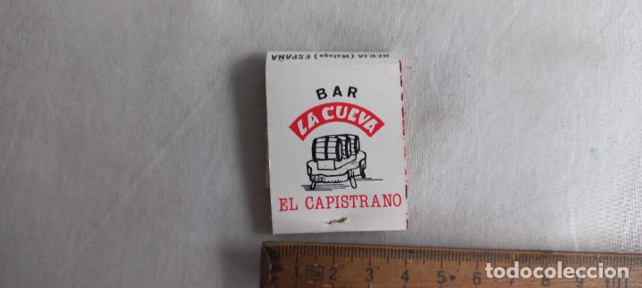 Cajas de Cerillas: ANTIGUA CAJA CERILLAS BAR LA CUEVA. EL CAPISTRANO, NERJA, MALAGA. matchbox