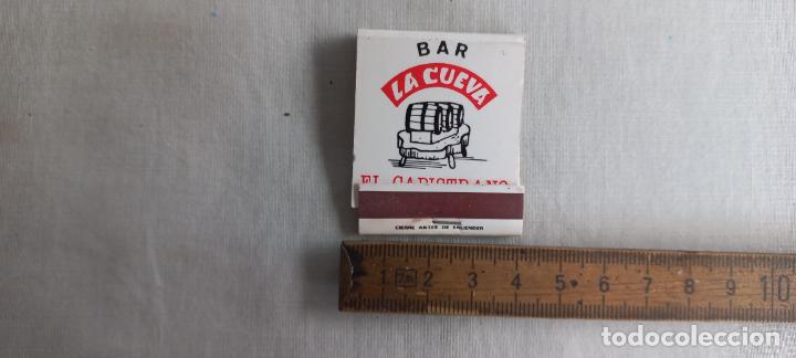 Cajas de Cerillas: ANTIGUA CAJA CERILLAS BAR LA CUEVA. EL CAPISTRANO, NERJA, MALAGA. matchbox