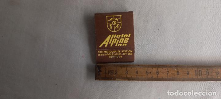 Cajas de Cerillas: ANTIGUA CAJA CERILLAS HOTEL ALPINE. STE MARGUERITE STATION CANADA matchbox