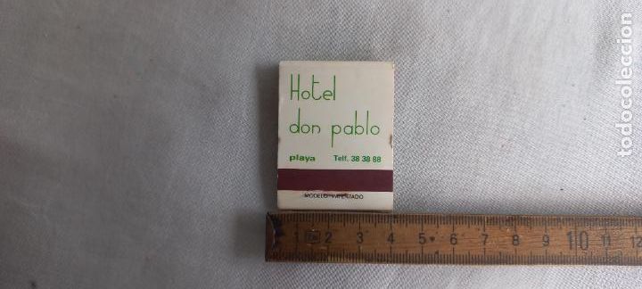 Cajas de Cerillas: ANTIGUA CAJA CERILLAS HOTEL DON PABLO, PASEO MARITIMO TORREMOLINOS MALAGA. matchbox