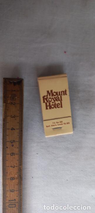 Cajas de Cerillas: ANTIGUA CAJA CERILLAS MOUNT ROYAL HOTEL. ALBERTA. CANADA. THE ROYAL EXPRESS. COMPLETA matchbox