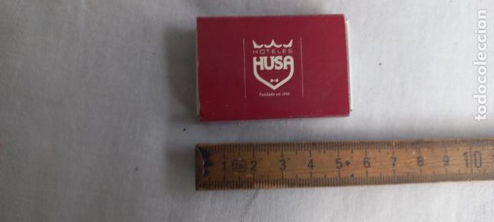 Cajas de Cerillas: ANTIGUA CAJA DECERILLAS HUSA HOTELES. HOTEL. matchbox