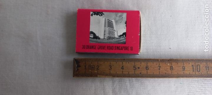 Cajas de Cerillas: ANTIGUA CAJA DE CERILLAS RELC INTERNATIONAL HOUSE. SINGAPORE. 30 ORANGE GROVE ROAD. HOTEL. matchbox