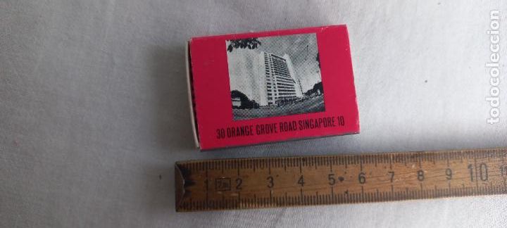 Cajas de Cerillas: ANTIGUA CAJA DE CERILLAS RELC INTERNATIONAL HOUSE. SINGAPORE. 30 ORANGE GROVE ROAD. HOTEL. matchbox