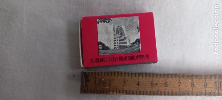 Cajas de Cerillas: ANTIGUA CAJA DE CERILLAS RELC INTERNATIONAL HOUSE. SINGAPORE. 30 ORANGE GROVE ROAD. HOTEL. matchbox