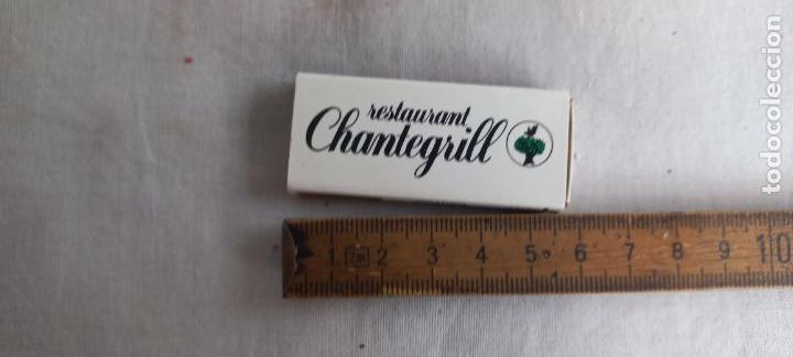 Cajas de Cerillas: ANTIGUA CAJA DE CERILLAS RESTAURANT CHANTEGRILL AVIGNON FRANCIA MALBORO LIGHTS CIGARETTES matchbox