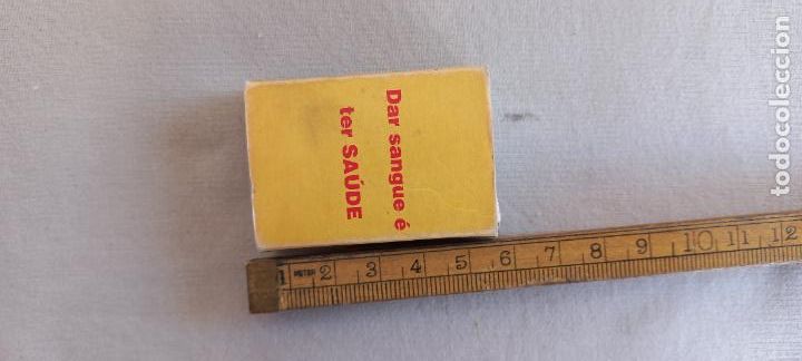 Cajas de Cerillas: INSTITUTO PORTUGUES DO SANGUE DAR SANGUE E TER SA&Uacute;DE. Caja de cerillas MATCHBOX ALLUMETTES MATCHES.