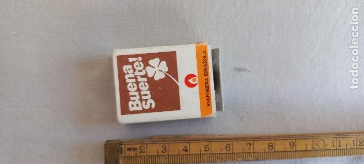 Cajas de Cerillas: BUENA SUERTE. FOSFORERA ESPA&Ntilde;OLA. FOSFOROS. Caja de cerillas MATCHBOX ALLUMETTES MATCHES.
