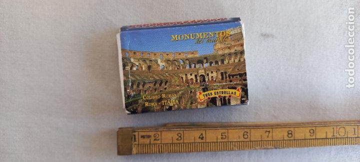 Cajas de Cerillas: MONUMENTOS DEL MUNDO COLISEO ROMANO. ROMA ITALIA. Caja de cerillas MATCHBOX ALLUMETTES MATCHES.