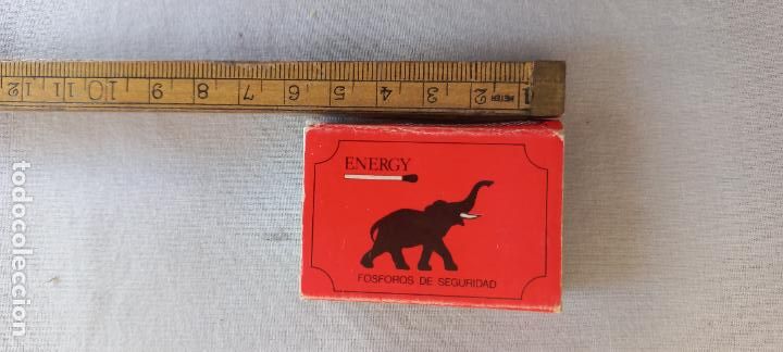 Cajas de Cerillas: ENERGY FOSFOROS DE SEGURIDAD. Caja de cerillas MATCHBOX ALLUMETTES MATCHES.