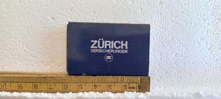 Cajas de Cerillas: Z&Uuml;RICH. VERSICHERUGEN. SEGUROS. Caja de cerillas MATCHBOX ALLUMETTES MATCHES.
