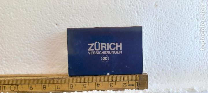 Cajas de Cerillas: Z&Uuml;RICH. VERSICHERUGEN. SEGUROS. Caja de cerillas MATCHBOX ALLUMETTES MATCHES.