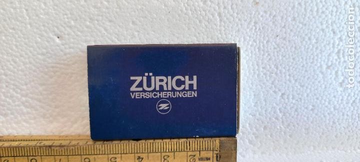 Cajas de Cerillas: Z&Uuml;RICH. VERSICHERUGEN. SEGUROS. Caja de cerillas MATCHBOX ALLUMETTES MATCHES.