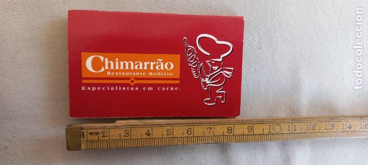 Cajas de Cerillas: CHIMARRAO. RESTAURANTE RODIZIO. LISBOA PORTUGAL. Caja de cerillas MATCHBOX ALLUMETTES MATCHES.