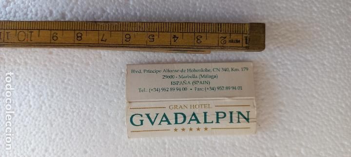 Cajas de Cerillas: GVADALPIN. GRAN HOTEL. .MARBELLA. GUADALPIN. MALAGA. MATCHBOX ALLUMETTES MATCHES.
