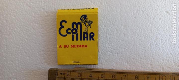 Cajas de Cerillas: SUPERMERCADO ECOMAR. TORRE DEL MAR. VELEZ-MALAGA. MATCHBOX ALLUMETTES MATCHES.