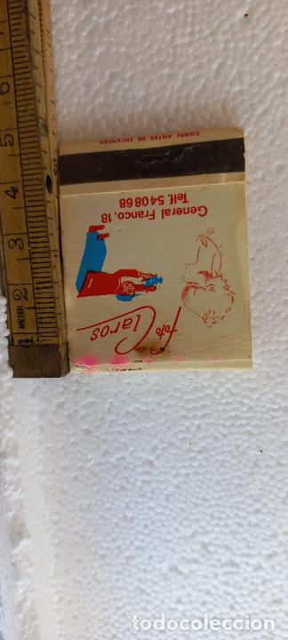 Cajas de Cerillas: FOTO CLAROS. ESTUDIO FOTOGRAFICO CINE FOTO TORRE DEL MAR. VELEZ-MALAGA. MATCHBOX ALLUMETTES MATCHES.