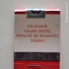 Cajas de Cerillas: CAJA CAJETILLA CERILLAS FÓSFOROS LLUMINS EXCELSIOR GRAND HOTEL TORINO